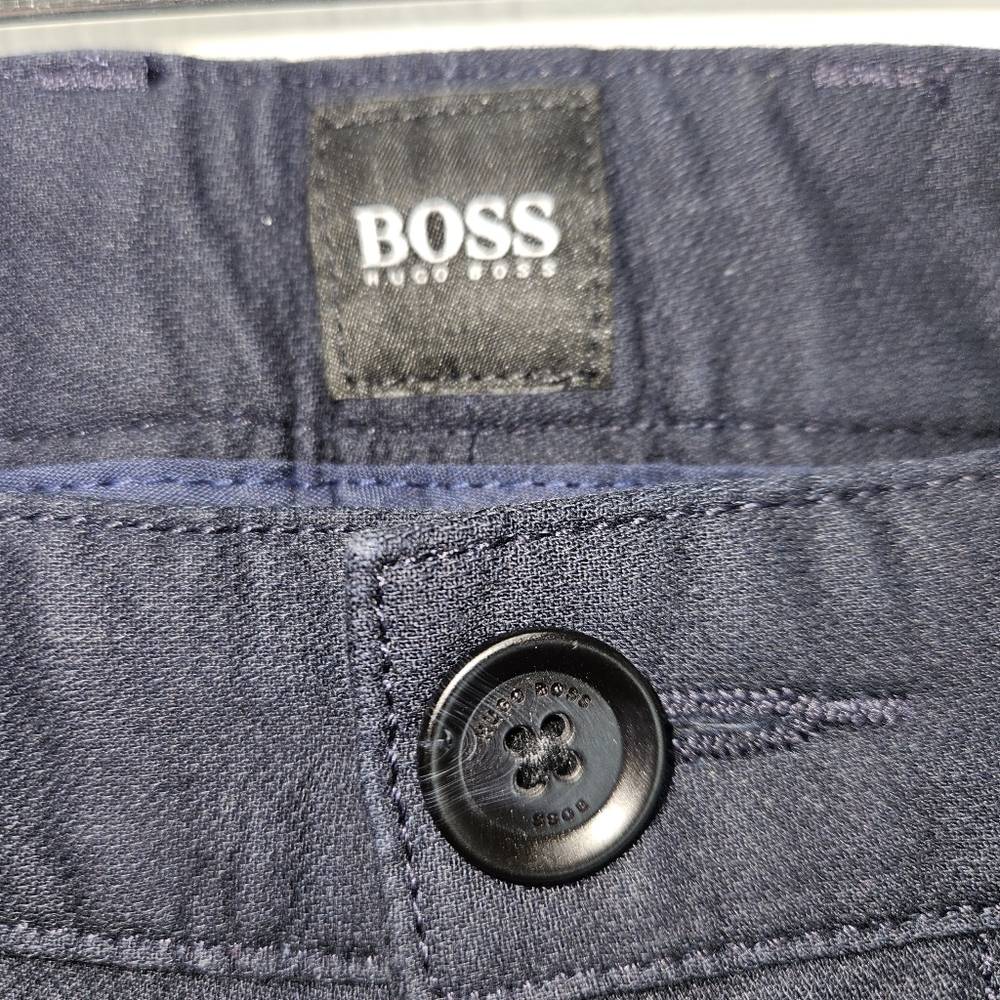 NWT! Hugo Boss Dark Blue Shorts Men's Size 36 R NEW $98 MSRP - Picture 5 of 16